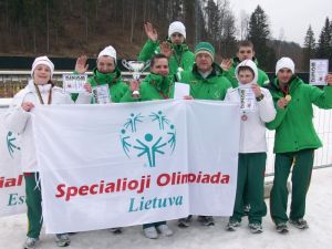 Paskutiniai Utenos specialiosios mokyklos – daugiafunkcio centro atletų žiemos startai Estijoje